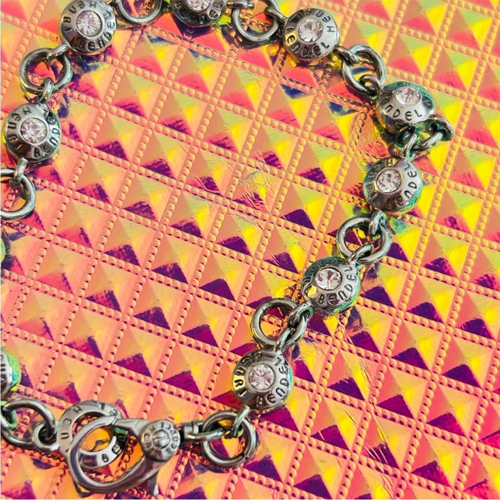 NWOT RARE Henri Bendel Silver Tone Tennis Bracelet - Picture 8 of 10